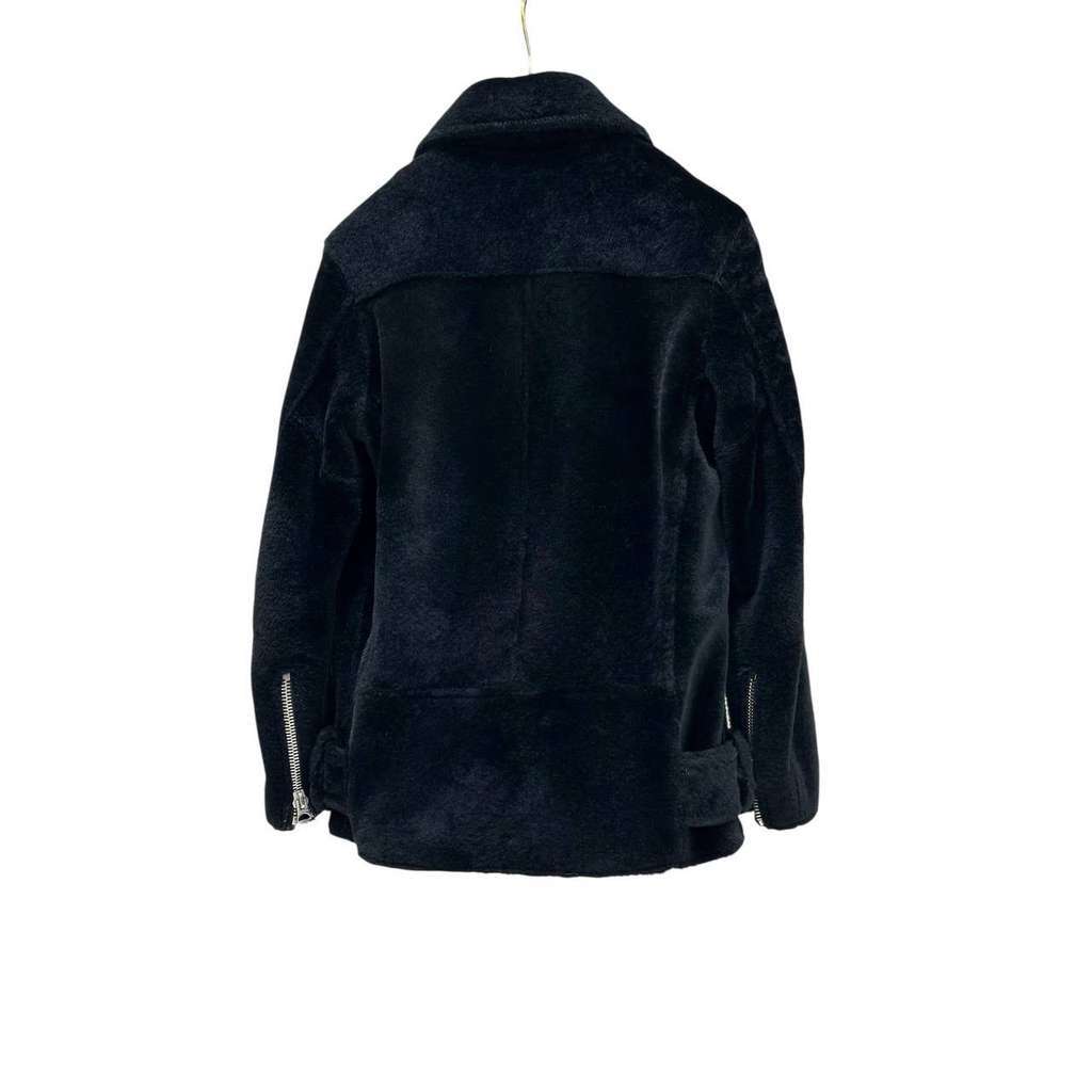 Acne Studios Biker Jacket Black Leather Very good condition - Back View