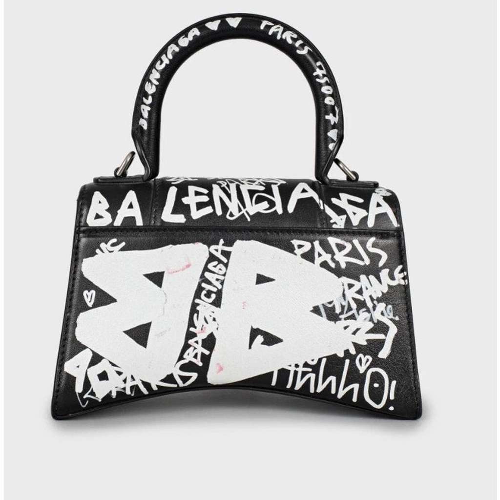 Balenciaga Hourglass Bag Black Leather Very good condition - Inside View
