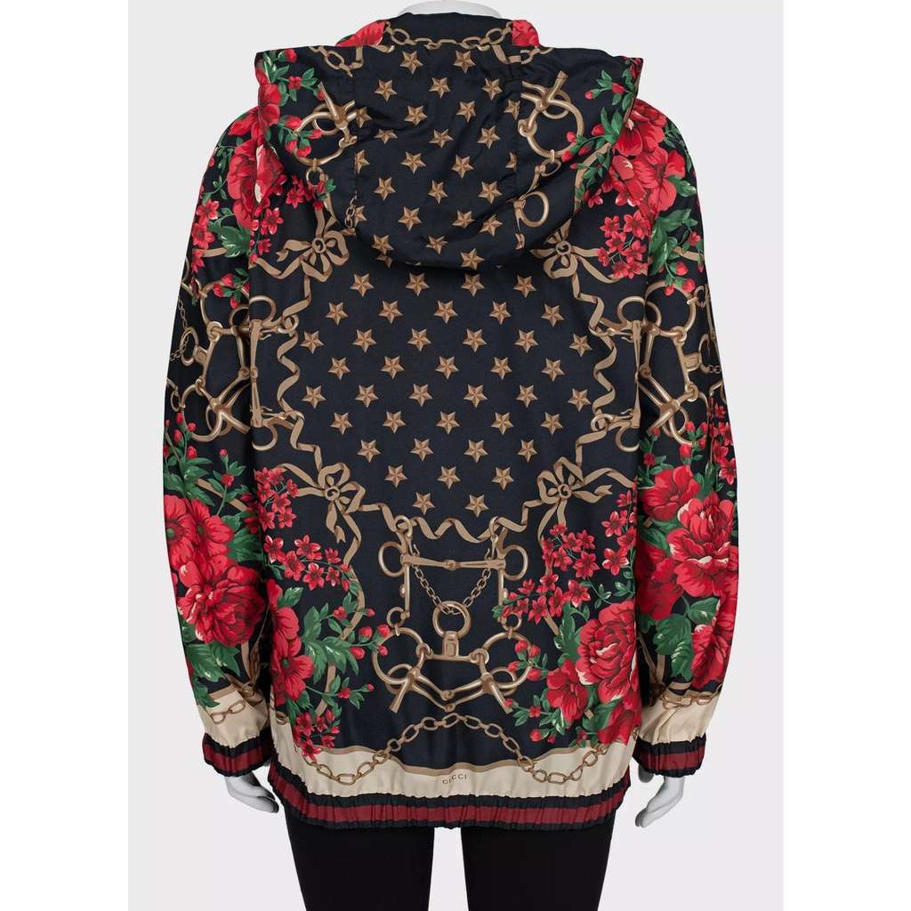 Gucci Floral Print Slim Fit Black Very good condition - Inside View