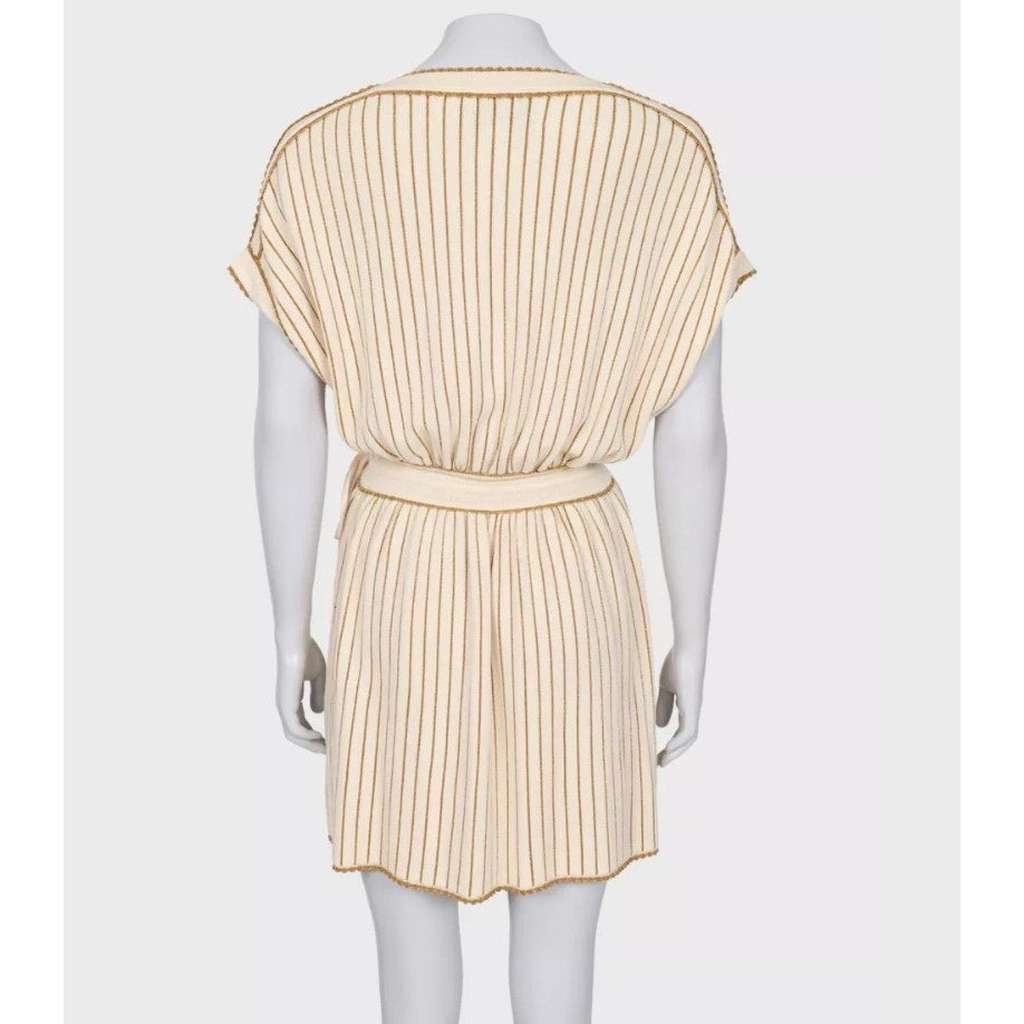 Gucci Stripe Dress Beige Cotton Very good condition - Inside View