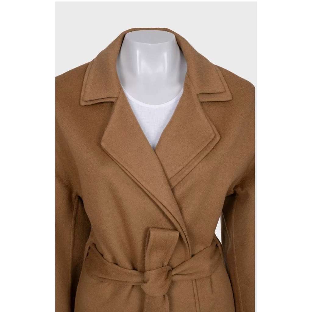 Loewe Wrap Coat Black Wool Very good condition - Model View