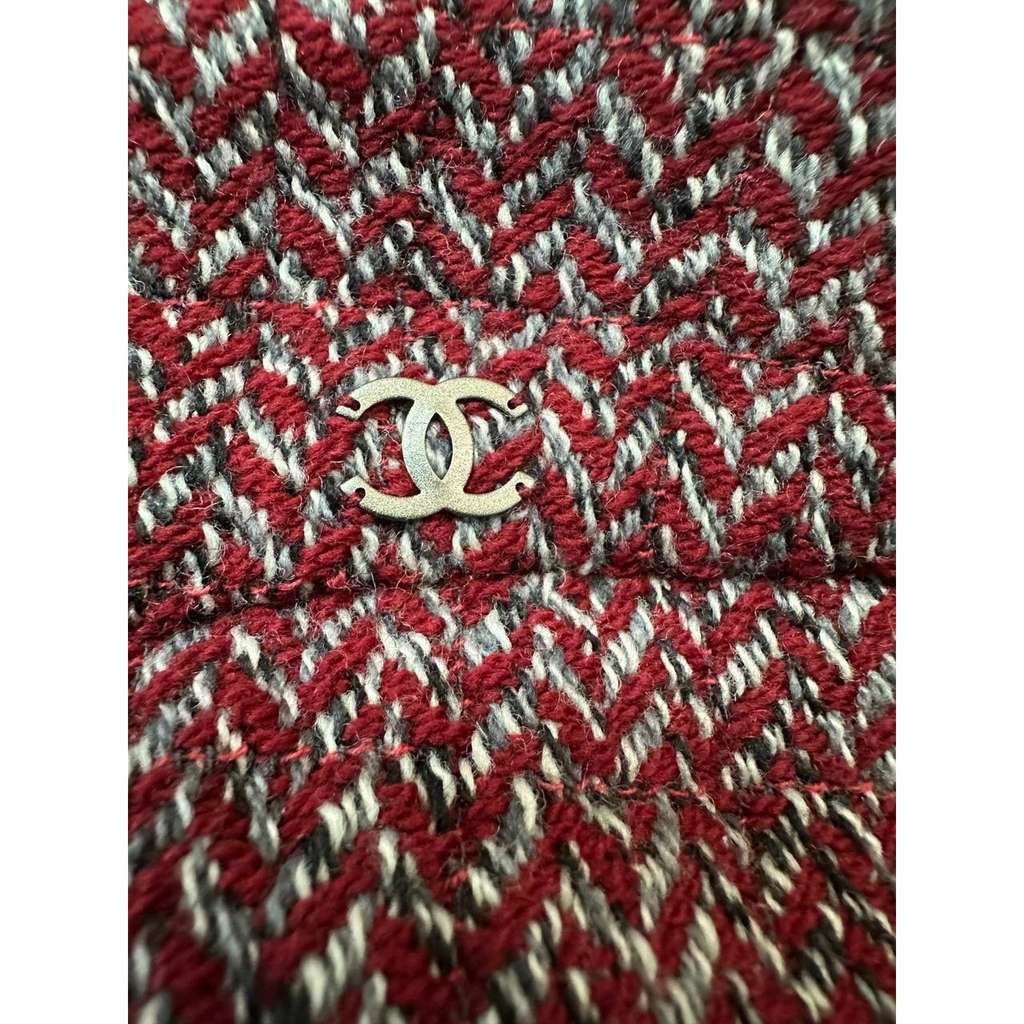 Chanel Wrap Skirt Black Wool Very good condition - Box View