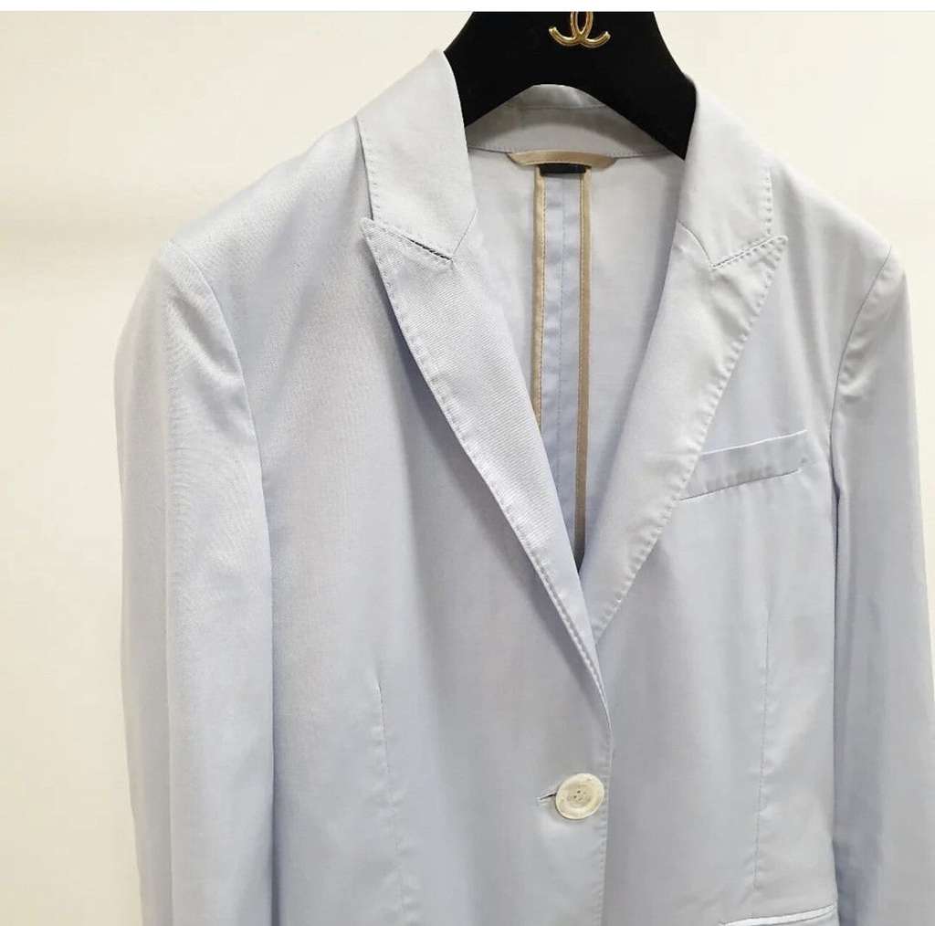 Gucci Light Jacket Blue Cotton Very good condition - Back View