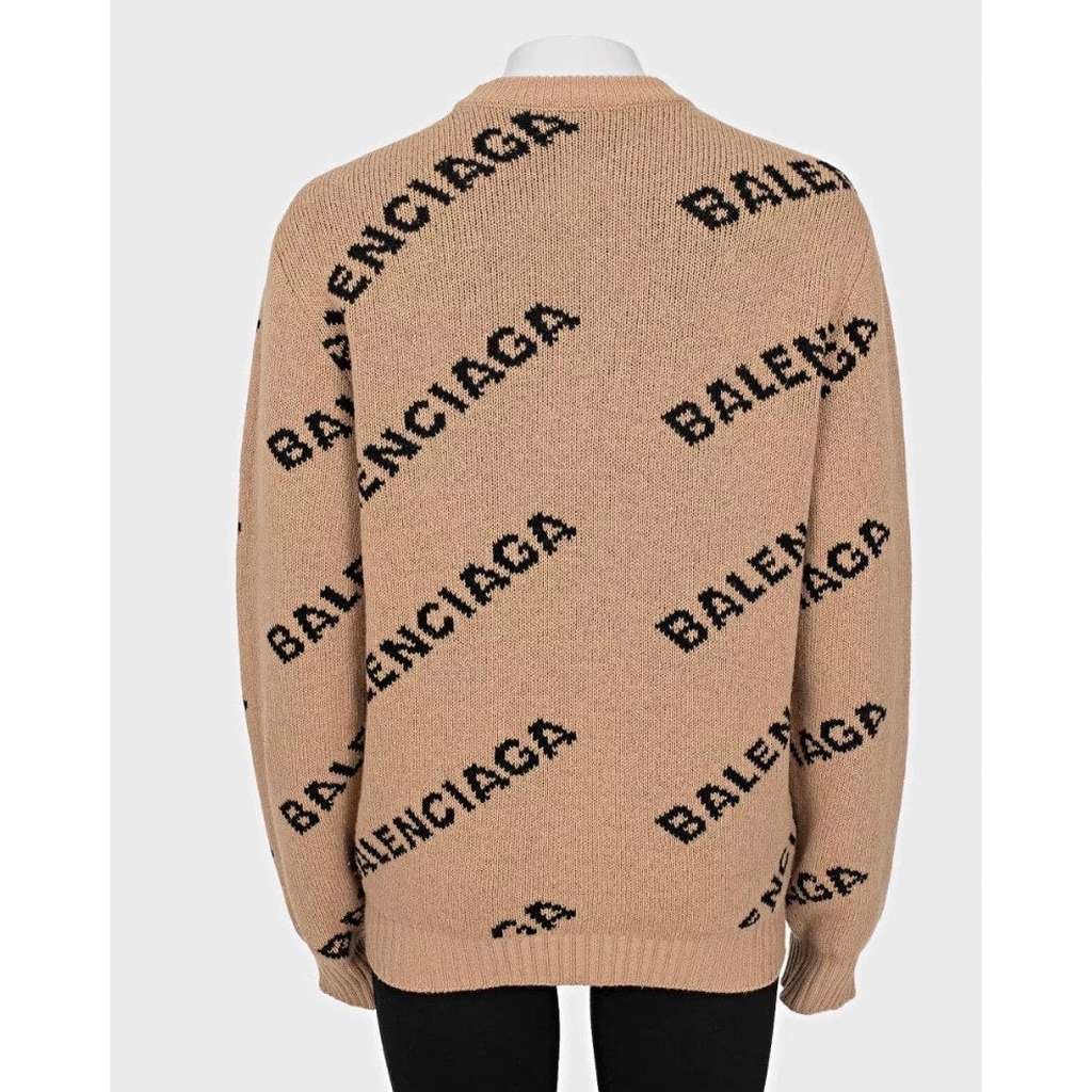 Balenciaga Oversized Sweater Brown Wool Very good condition - Inside View