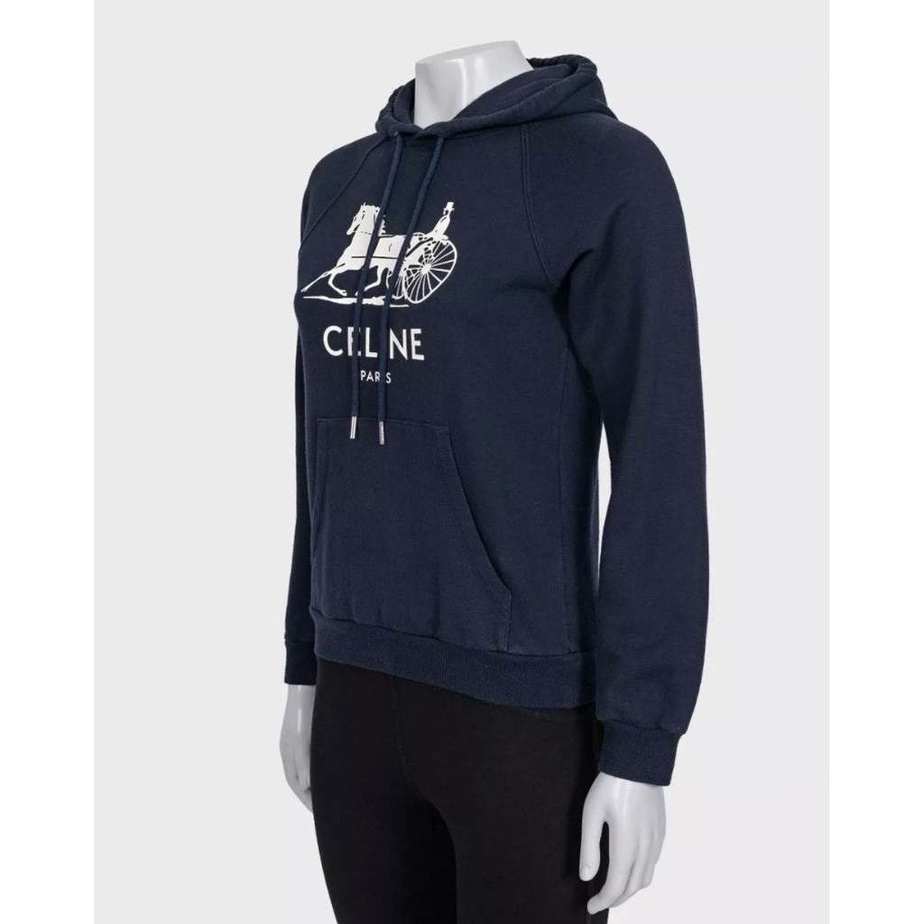 Celine Hoodie Blue Cotton Very good condition - Back View
