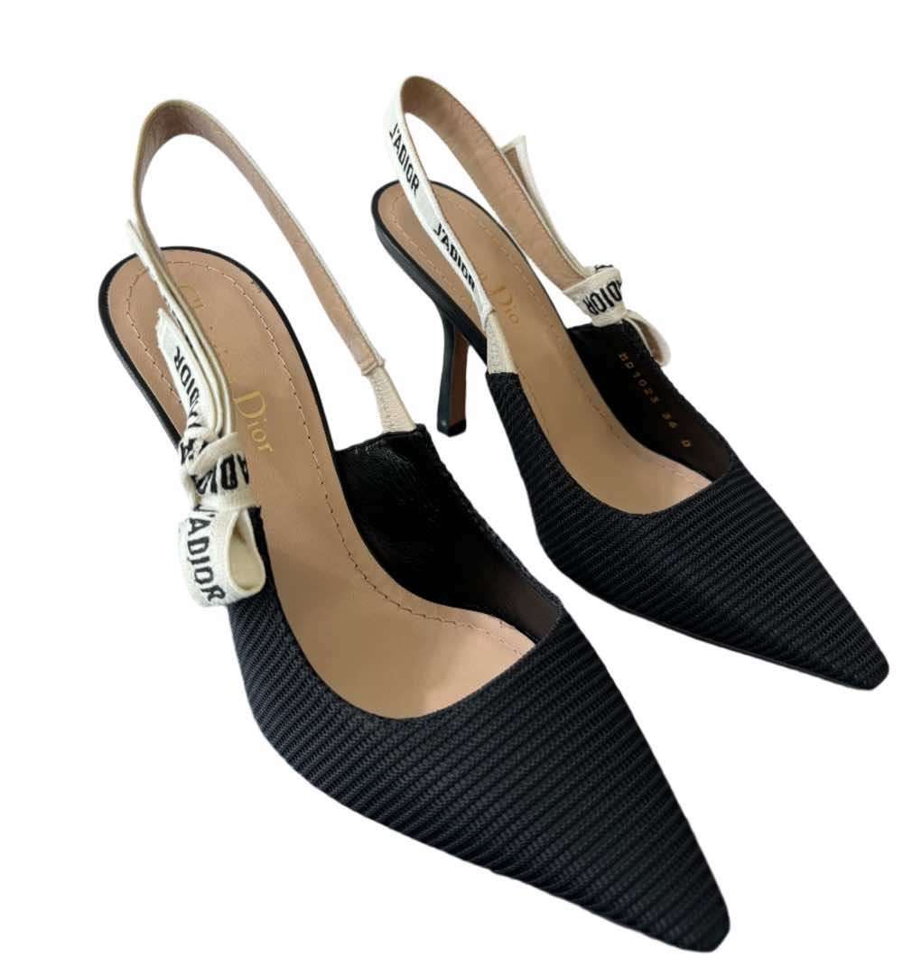 Dior J”Adior Pump Black Cotton Very good - Model View