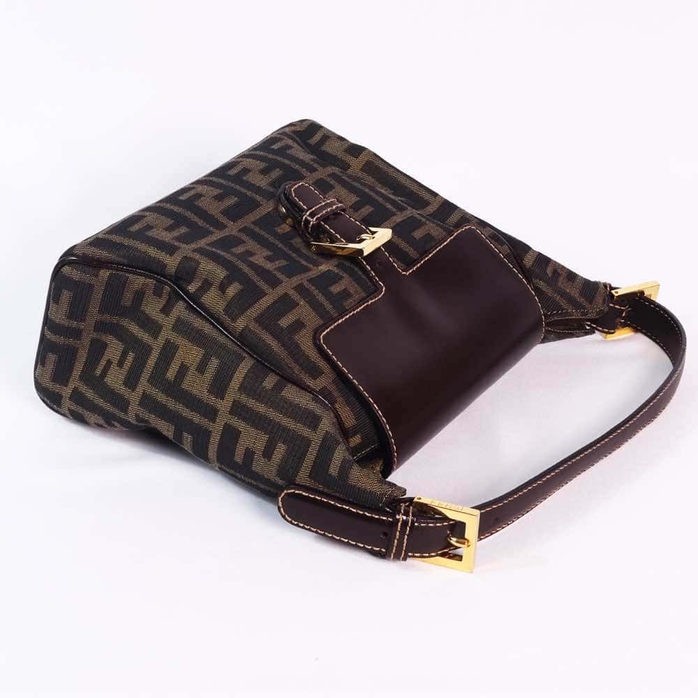 Fendi Zucca Small Brown Leather Very good - Box View