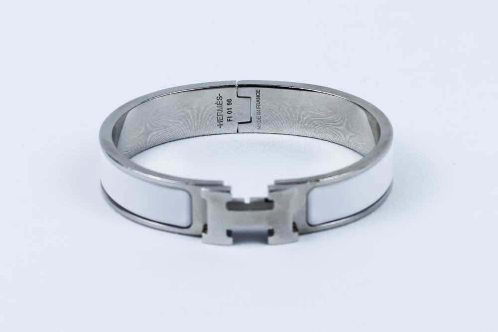 Hermès Clic Clac White Very good condition - Back View