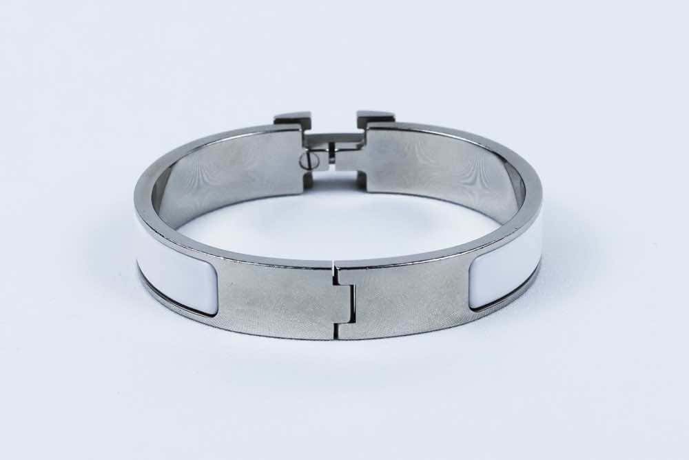 Hermès Clic Clac White Very good condition - Box View