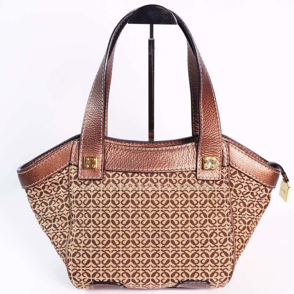 Loewe Anagram Tote Brown Canvas Leather Very good - Inside View