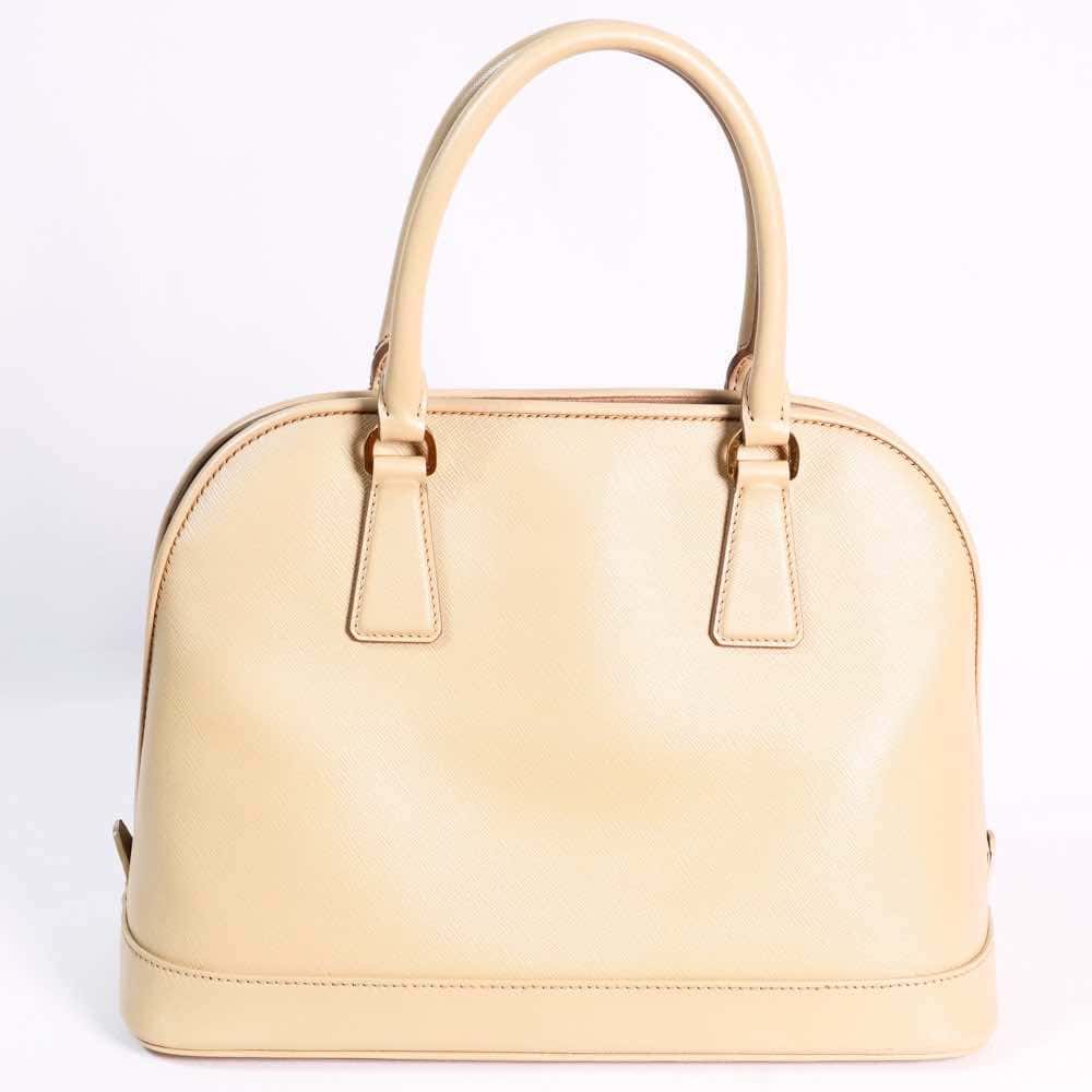 Prada Saffiano Beige Beige Leather Good condition - Back View