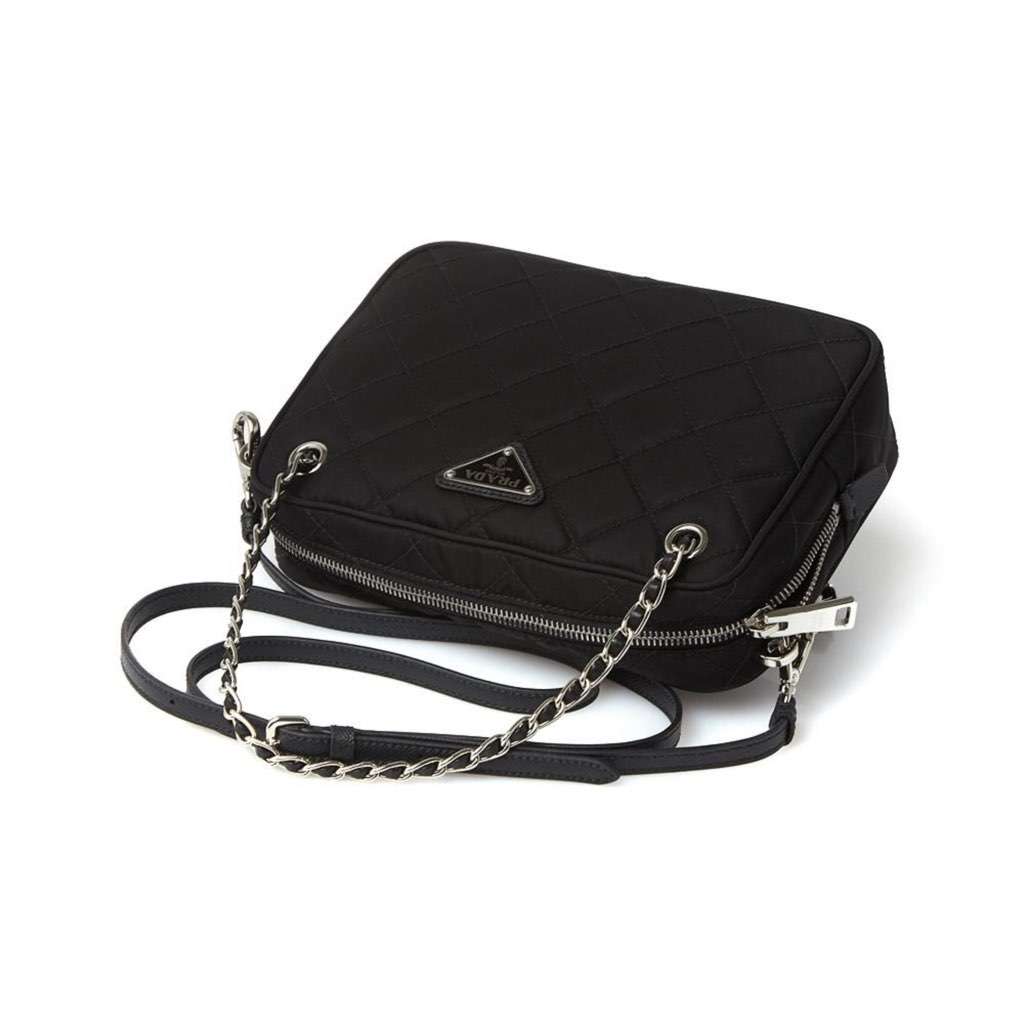 Prada Prada Re-Edtion Nylon Quilted Black Triangle Logo Crossbody Bag Black Never worn, with tag - Box View