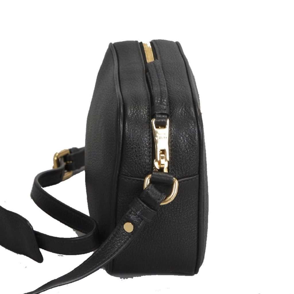 Prada Prada Vitello Phenix Black Leather Gold Logo Camera Crossbody Bag Black Leather Never worn, with tag - Box View