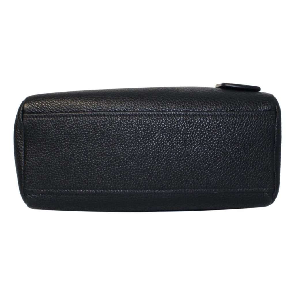 Prada Prada Vitello Phenix Black Leather Web Stripe Crossbody Satchel Bag Black Leather Never worn, with tag - Box View