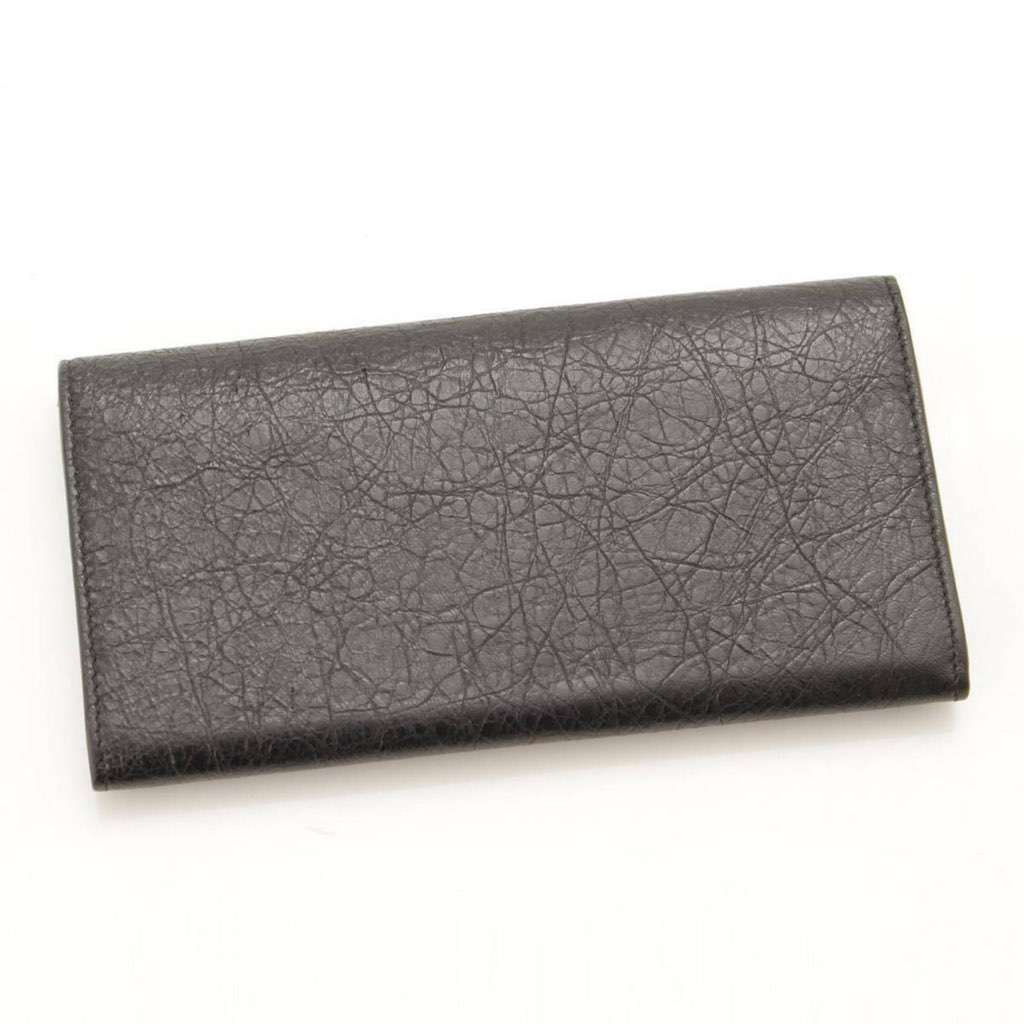 Balenciaga Balenciaga Antracite Grey Arena Leather Long Wallet Grey Leather Never worn, with tag - Back View