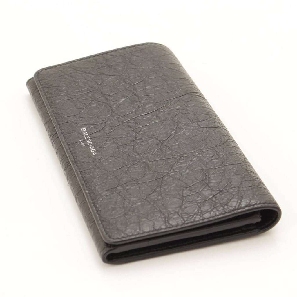 Balenciaga Balenciaga Antracite Grey Arena Leather Long Wallet Grey Leather Never worn, with tag - Inside View