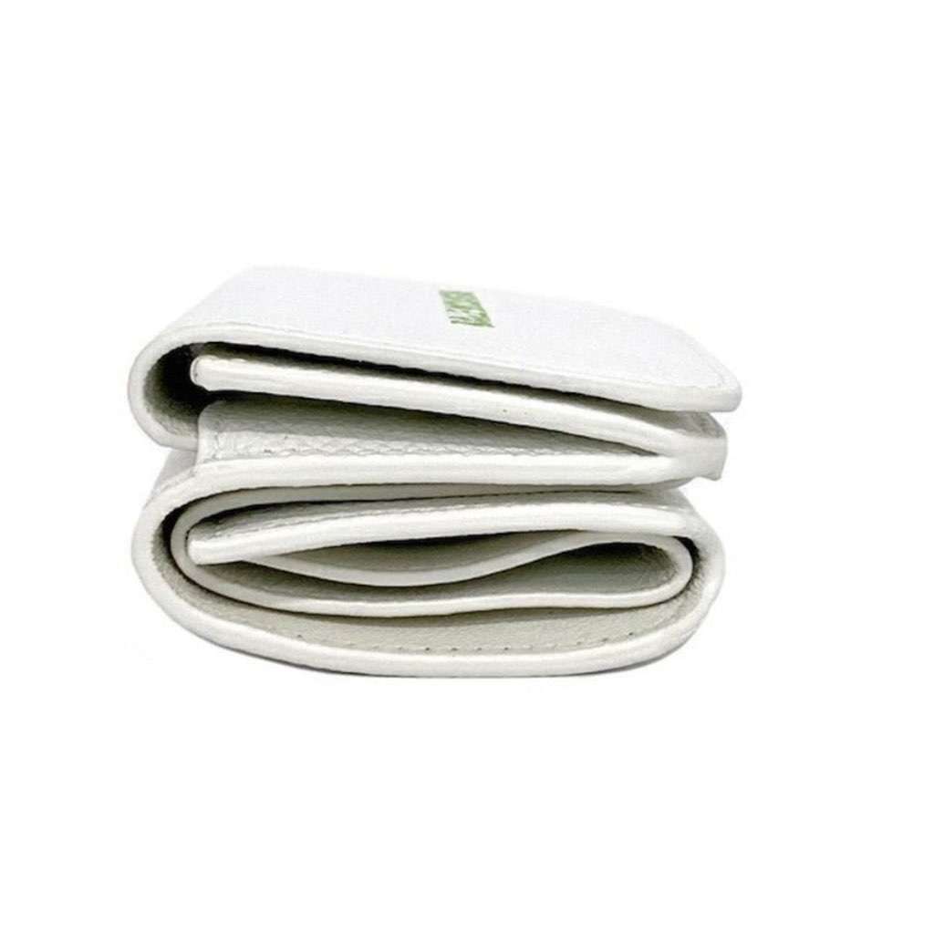 Balenciaga Balenciaga Everyday White Leather Logo Mini Trifold Wallet White Leather Never worn, with tag - Model View