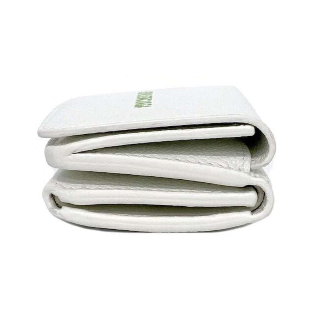 Balenciaga Balenciaga Everyday White Leather Logo Mini Trifold Wallet White Leather Never worn, with tag - Box View