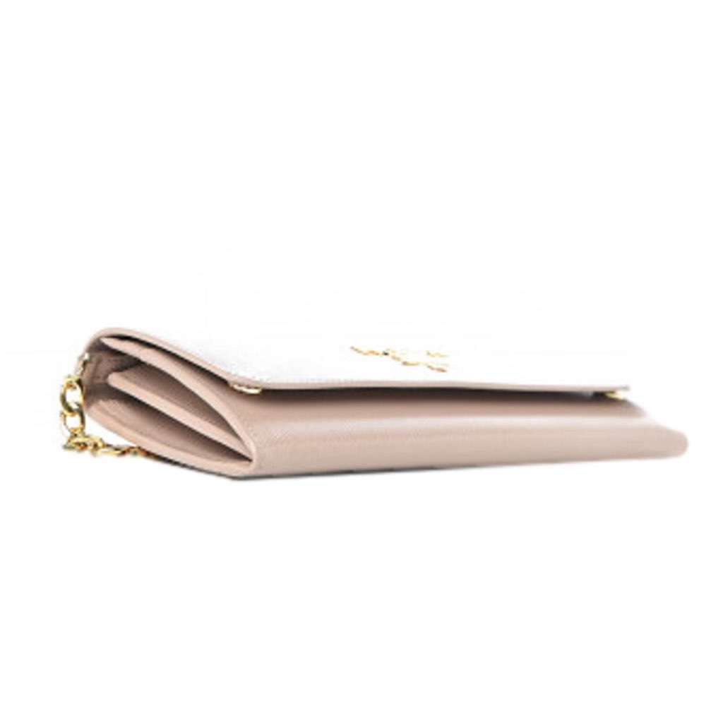 Prada Prada Cipria Beige Vitello Move Leather Chain Wallet Crossbody Beige Leather Never worn, with tag - Inside View