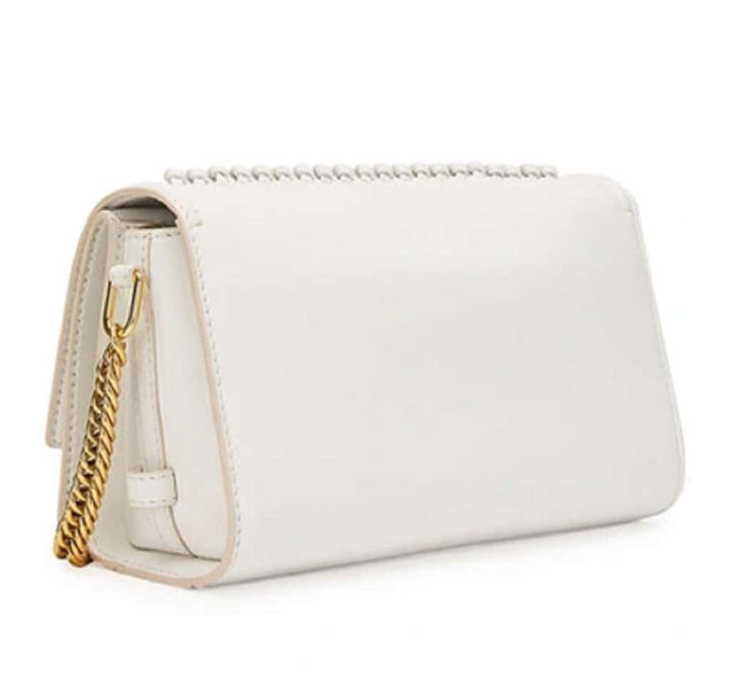 Alexander Mcqueen Alexander McQueen The Story Whipstitch Leather Shoulder Bag White Leather Never worn, with tag - Model View