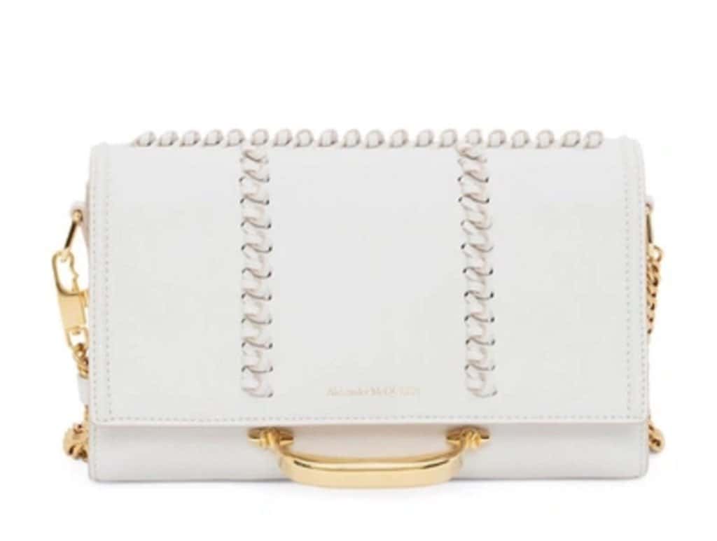 Alexander Mcqueen Alexander McQueen The Story Whipstitch Leather Shoulder Bag White Leather Never worn, with tag - Box View