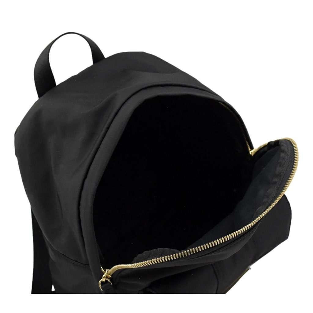 Fendi Fendi Baguette Black Nylon Gold Logo Small Travel Backpack Bag Black Never worn, with tag - Inside View