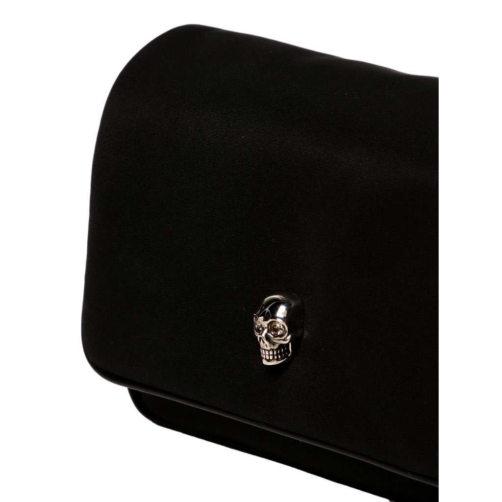 Alexander Mcqueen Alexander McQueen Small Black Nylon Skull Shoulder Bag Black Never worn, with tag - Inside View