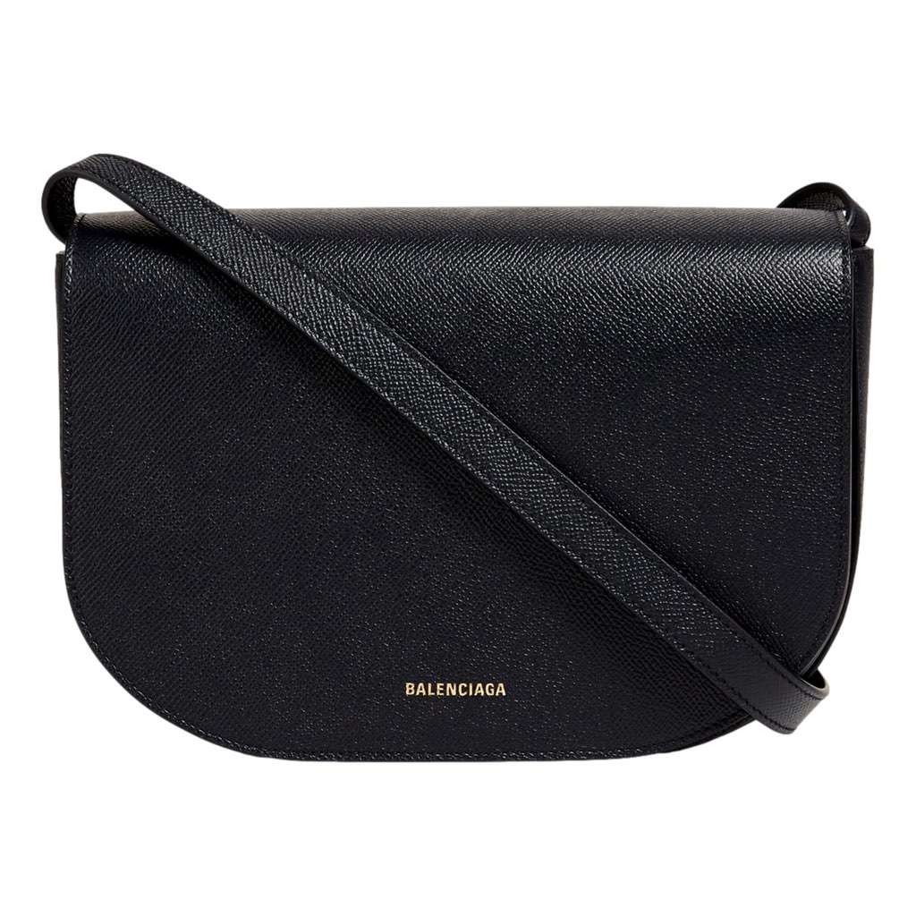 Balenciaga Balenciaga Ville Day Navy Grained Leather Shoulder Bag Black Leather Never worn, with tag - Front View