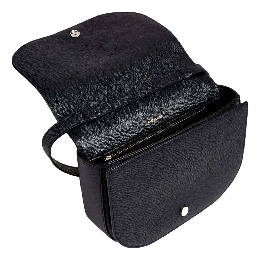 Balenciaga Balenciaga Ville Day Navy Grained Leather Shoulder Bag Black Leather Never worn, with tag - Back View