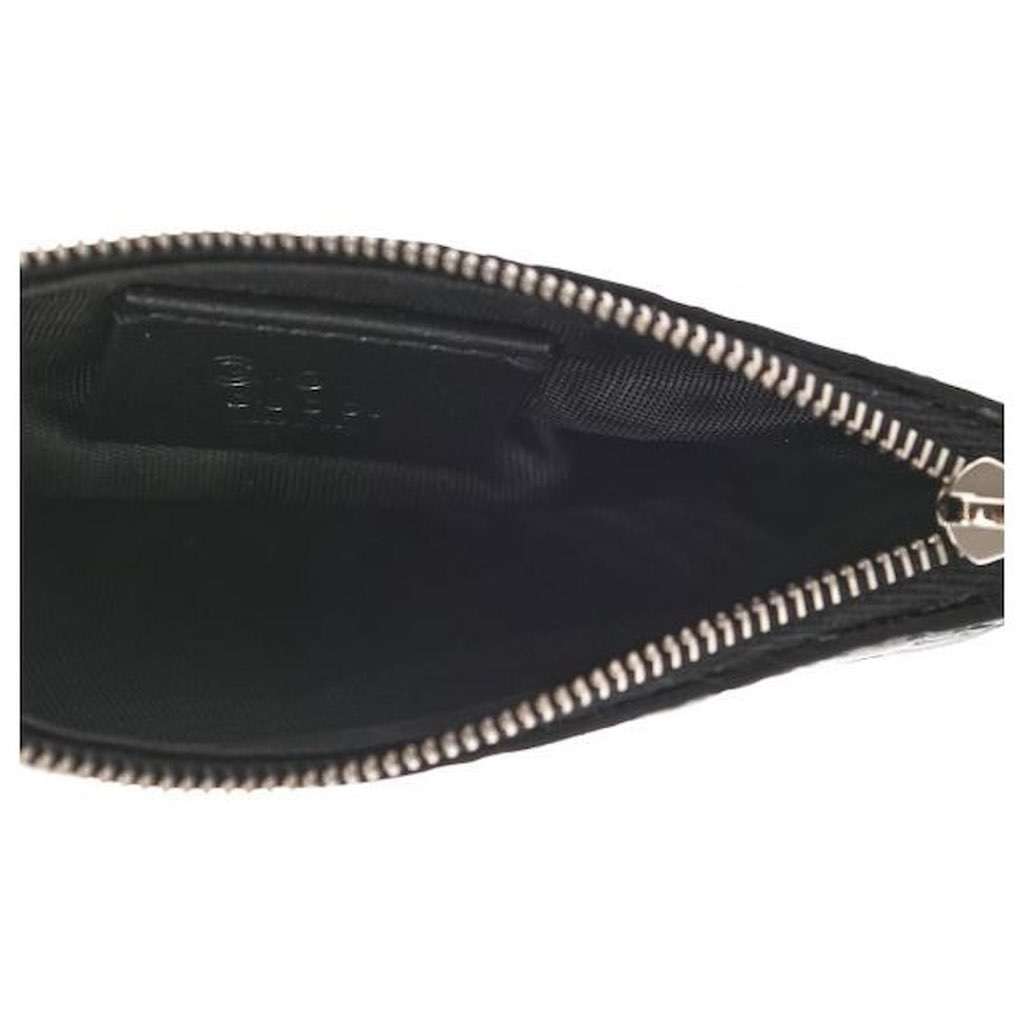 Gucci Gucci Micro GG Black Leather Key Case Black Leather Never worn, with tag - Model View