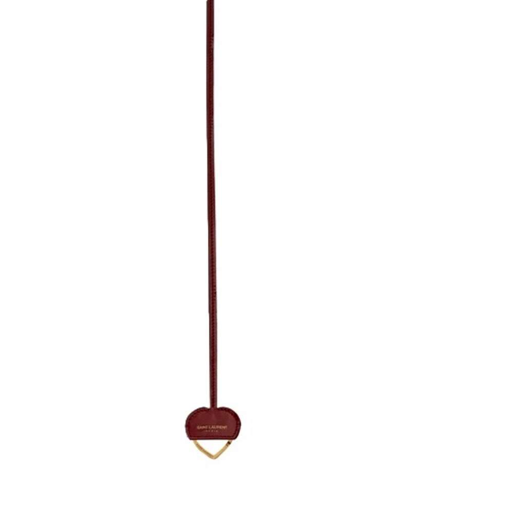 Saint Laurent Saint Laurent Opyum Red Patent Leather Heart Keyring Necklace Red Never worn, with tag - Box View