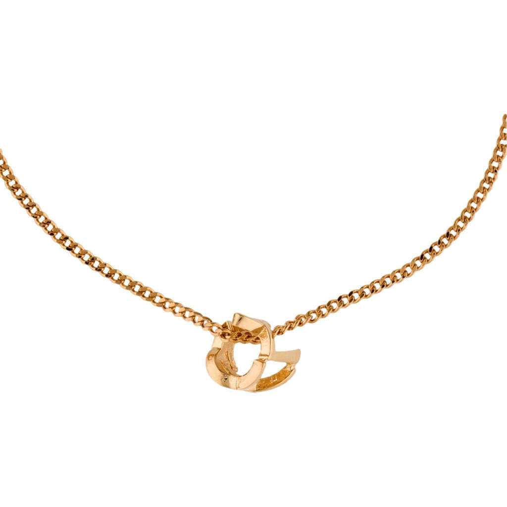 Saint Laurent Saint Laurent Monogram Twist Gold Metal Chain Bracelet Gold Never worn, with tag - Inside View