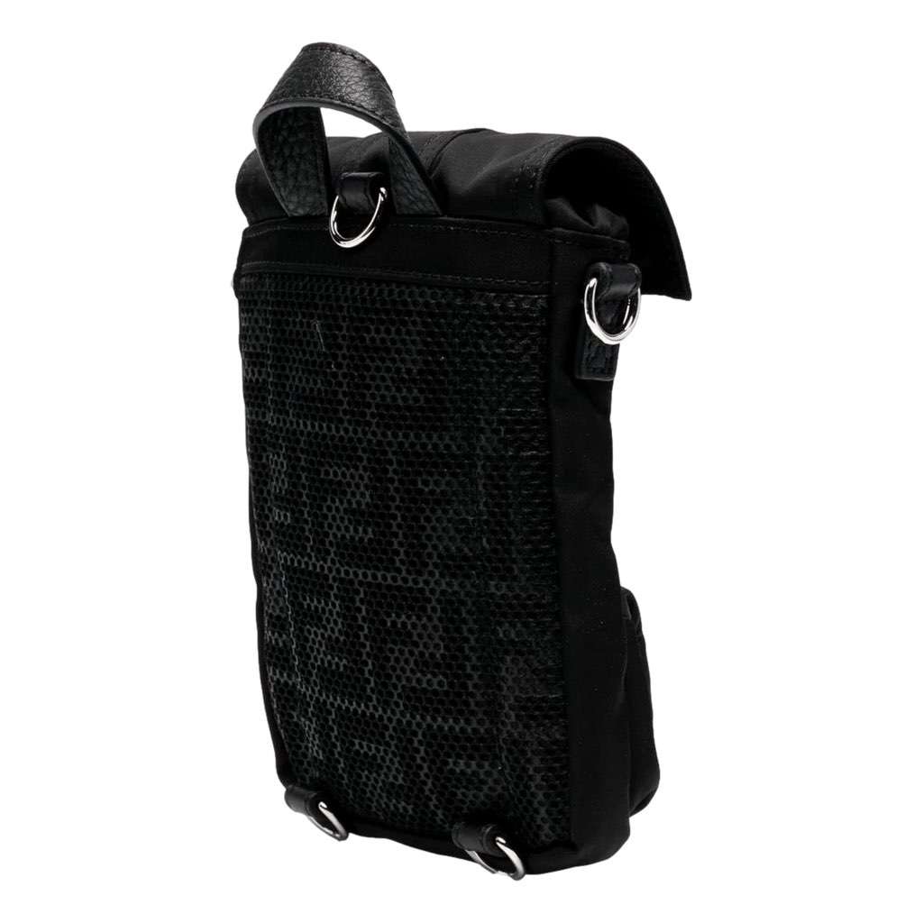 Fendi Fendi Fendiness Black Nylon Buckle Mini Backpack Crossbody Bag Black Never worn, with tag - Inside View