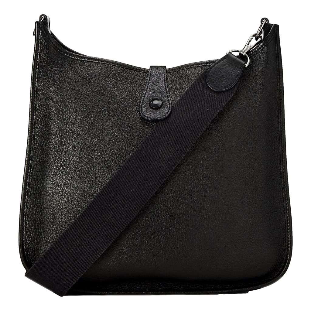 Hermès Hermes Evelyne PM Shoulder Bag Taurillon Clemence Calfskin SHW Noir Black Black Leather Very good condition - Inside View
