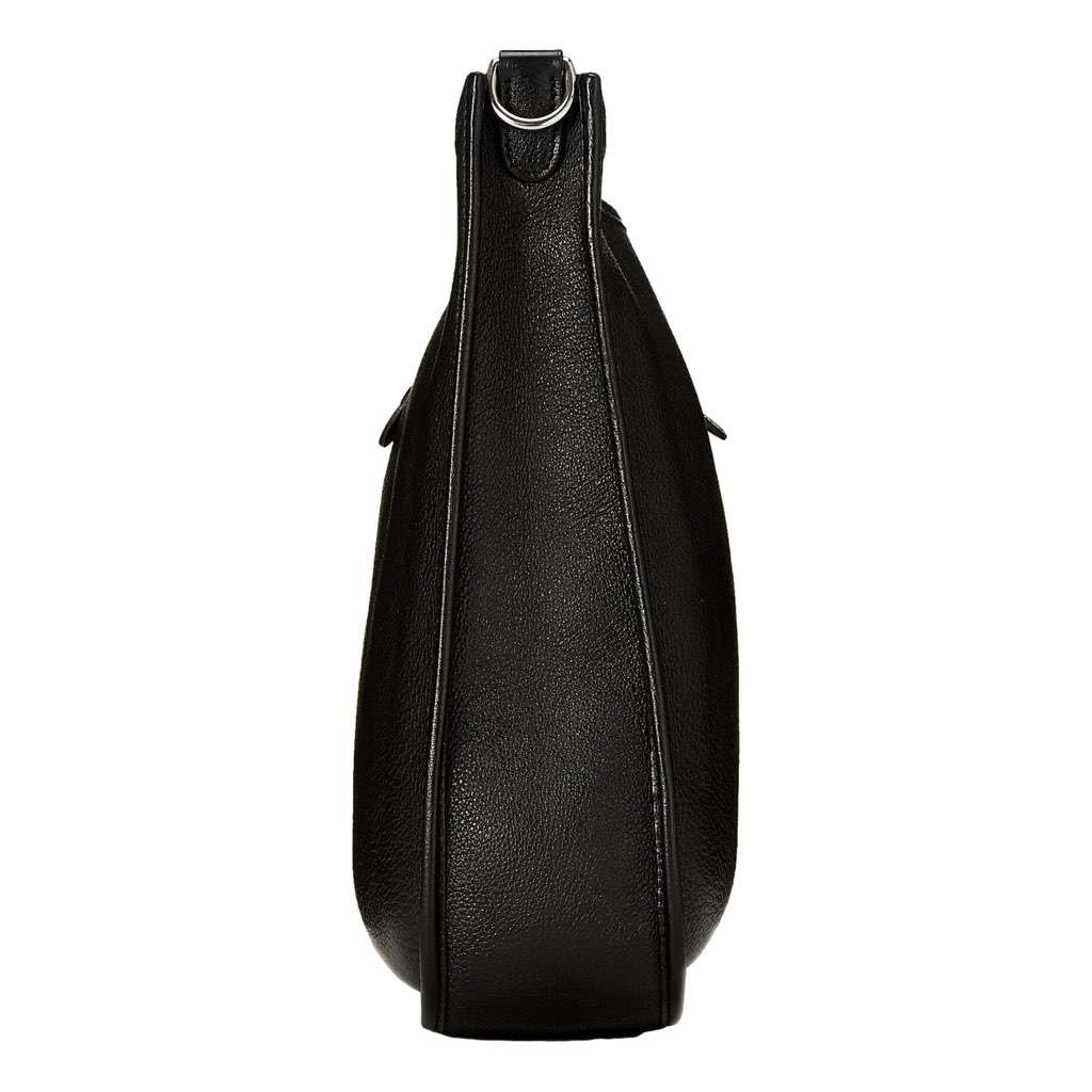 Hermès Hermes Evelyne PM Shoulder Bag Taurillon Clemence Calfskin SHW Noir Black Black Leather Very good condition - Model View