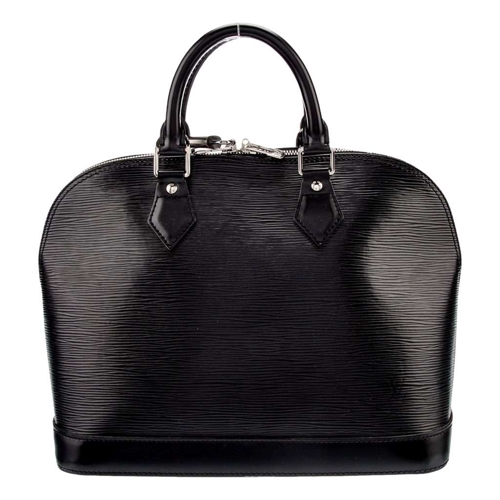 Louis Vuitton Louis Vuitton Alma Womens Handbag Black Epi Leather MM Black Leather Good condition - Front View