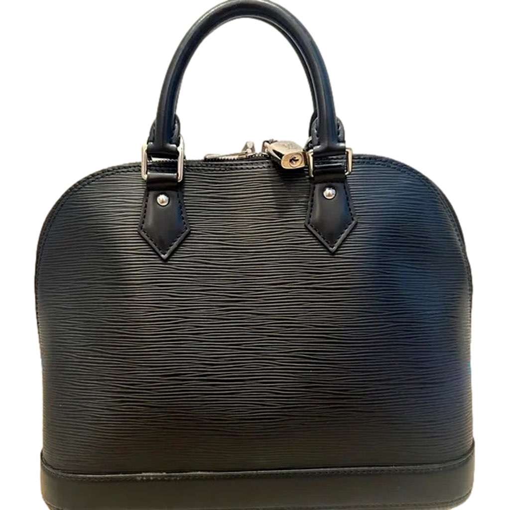 Louis Vuitton Louis Vuitton Alma Womens Handbag Black Epi Leather MM Black Leather Good condition - Back View
