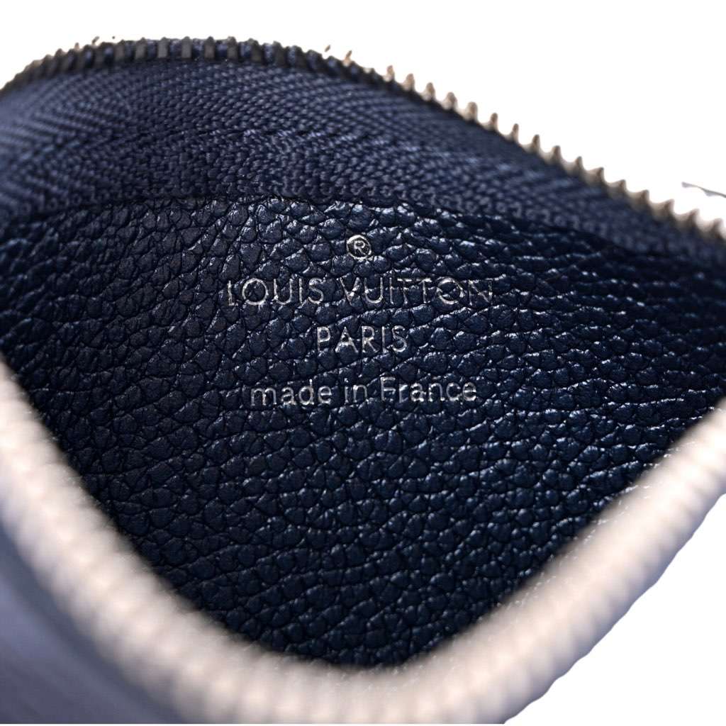 Louis Vuitton Louis Vuitton Metallic Empreinte Monogram Giant Key Pouch Navy Nacre Navy Leather Very good condition - Box View