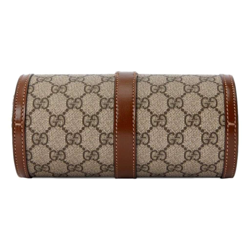 Gucci Gucci GG Supreme Canvas Leather Beige Brown Watch Case Beige Canvas Never worn, with tag - Inside View