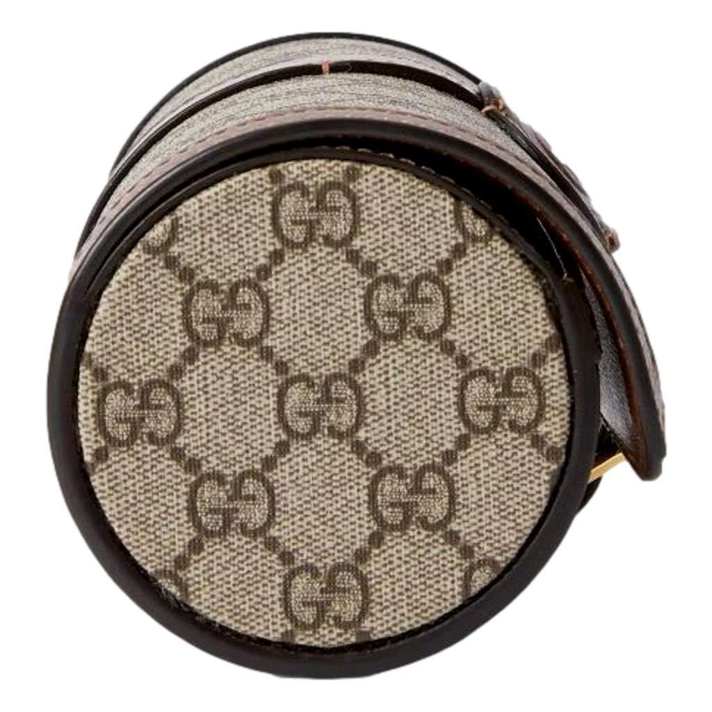 Gucci Gucci GG Supreme Canvas Leather Beige Brown Watch Case Beige Canvas Never worn, with tag - Model View
