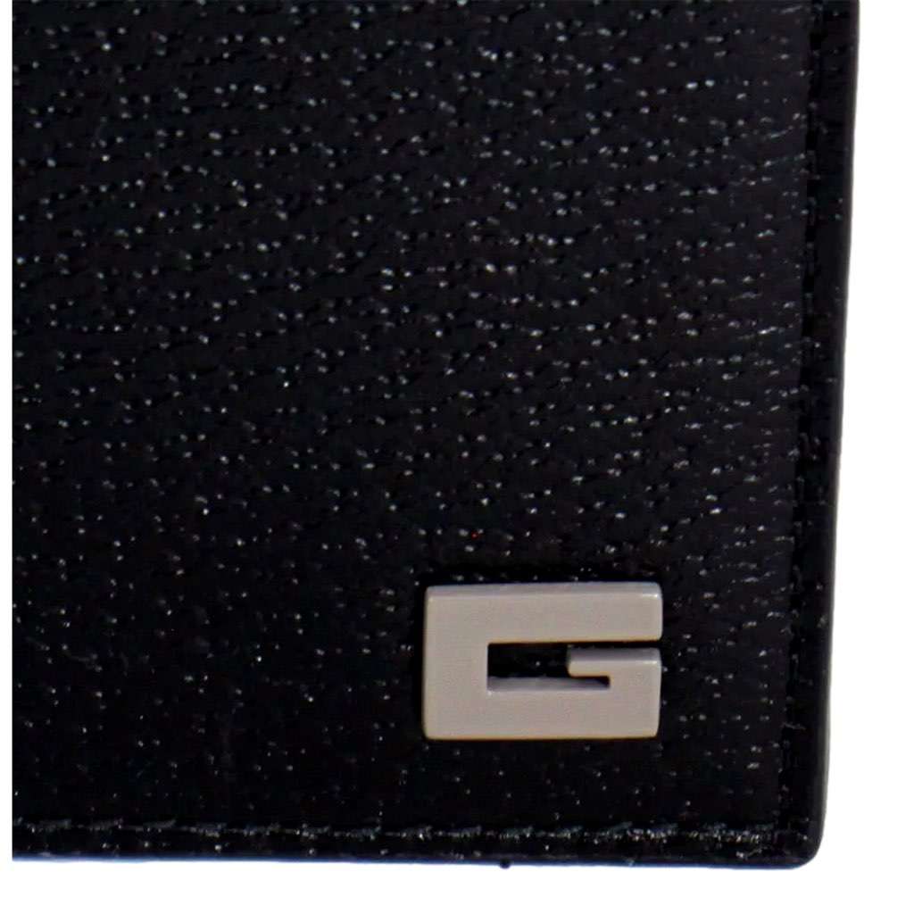 Gucci Gucci G Black and Grey Leather Bifold Wallet Black Leather Never worn, with tag - Box View