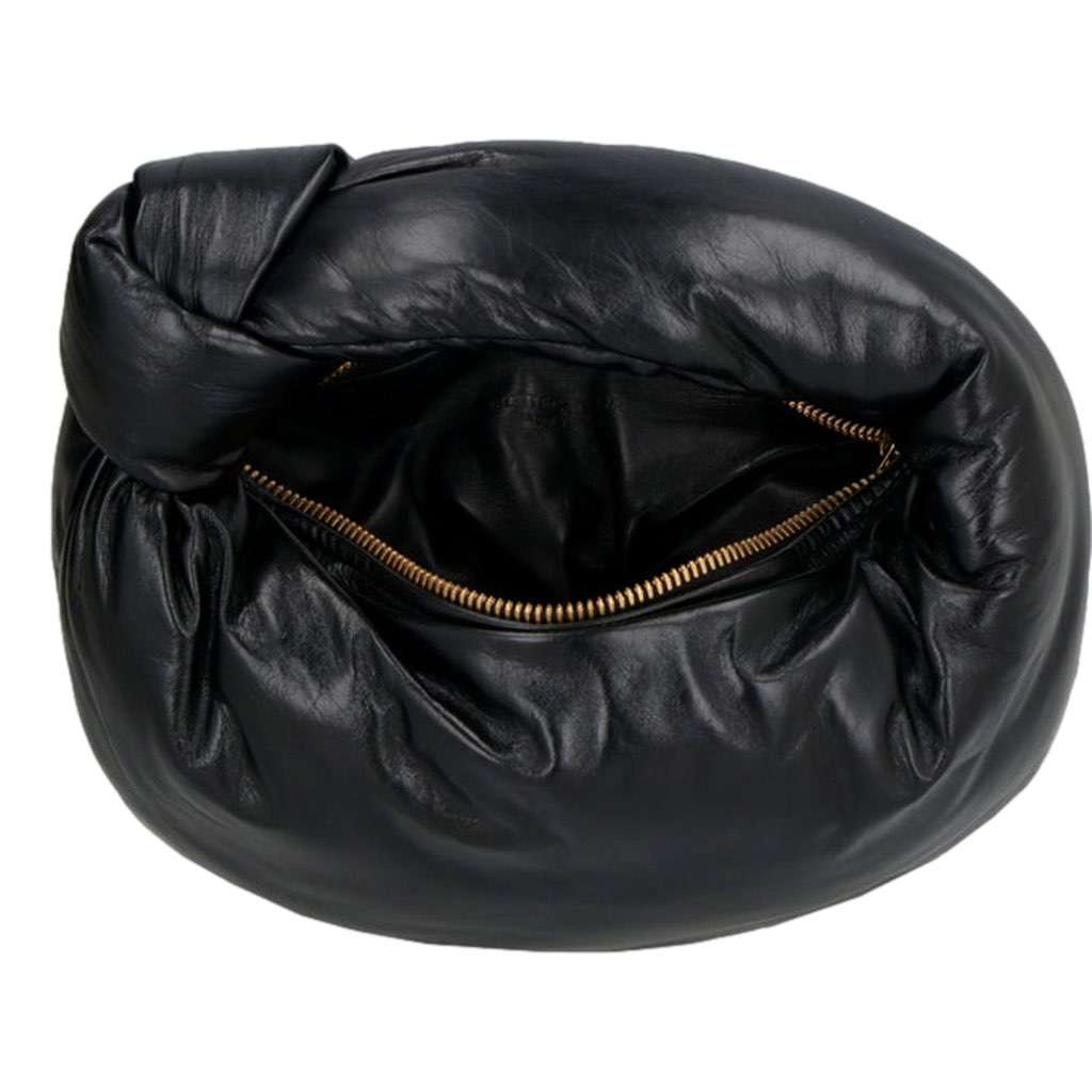 Bottega Veneta Bottega Veneta Jodie Mini Padded Top-Handle Handbag Black Nappa Leather Black Leather Never worn, with tag - Box View