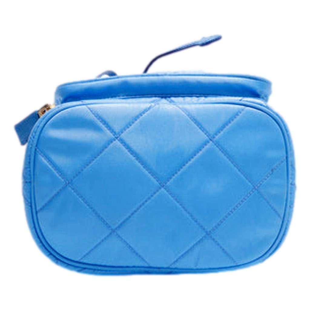 Prada Prada Tessuto Nylon Pervinca Blue Duet Drawstring Quilted Bucket Bag Blue Never worn, with tag - Box View