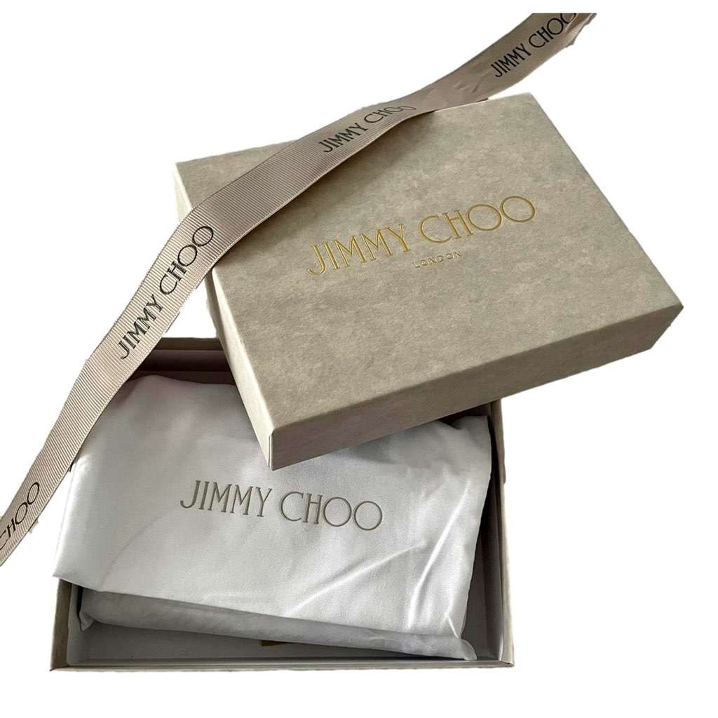 Jimmy Choo Jimmy Choo Farone Raspberry Red Leather Card Case Folding Wallet Red Never worn, with tag - Model View