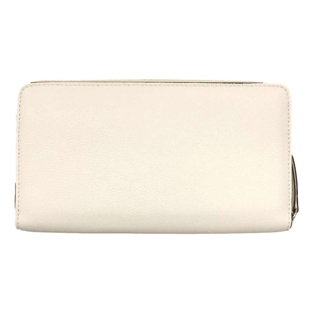 Jimmy Choo Jimmy Choo Bettina Milk White Leather Long Zip-Around Wallet White Never worn, with tag - Back View