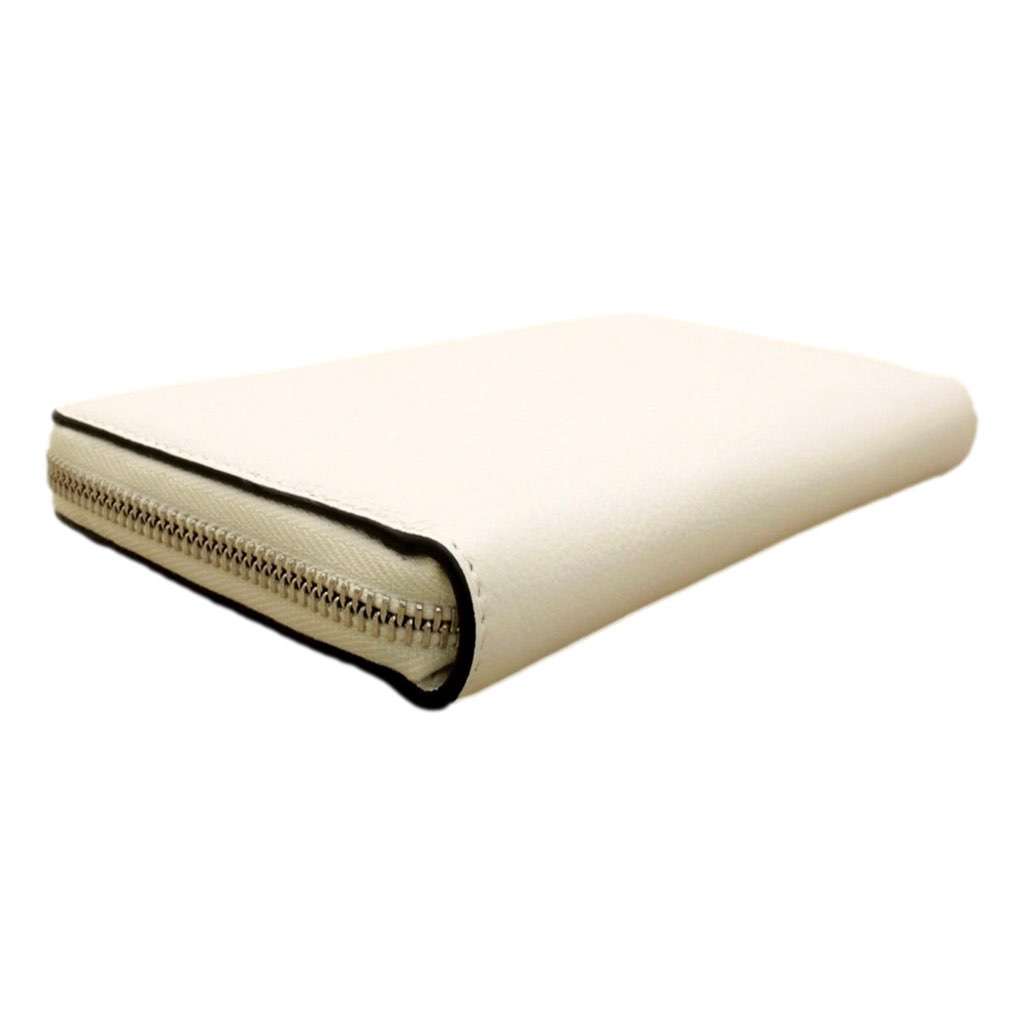Jimmy Choo Jimmy Choo Bettina Milk White Leather Long Zip-Around Wallet White Never worn, with tag - Model View