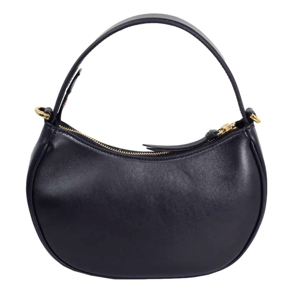 Versace Versace La Medusa Half Moon Hobo Shoulder Crossbody Bag Black Leather Black Leather Never worn, with tag - Inside View