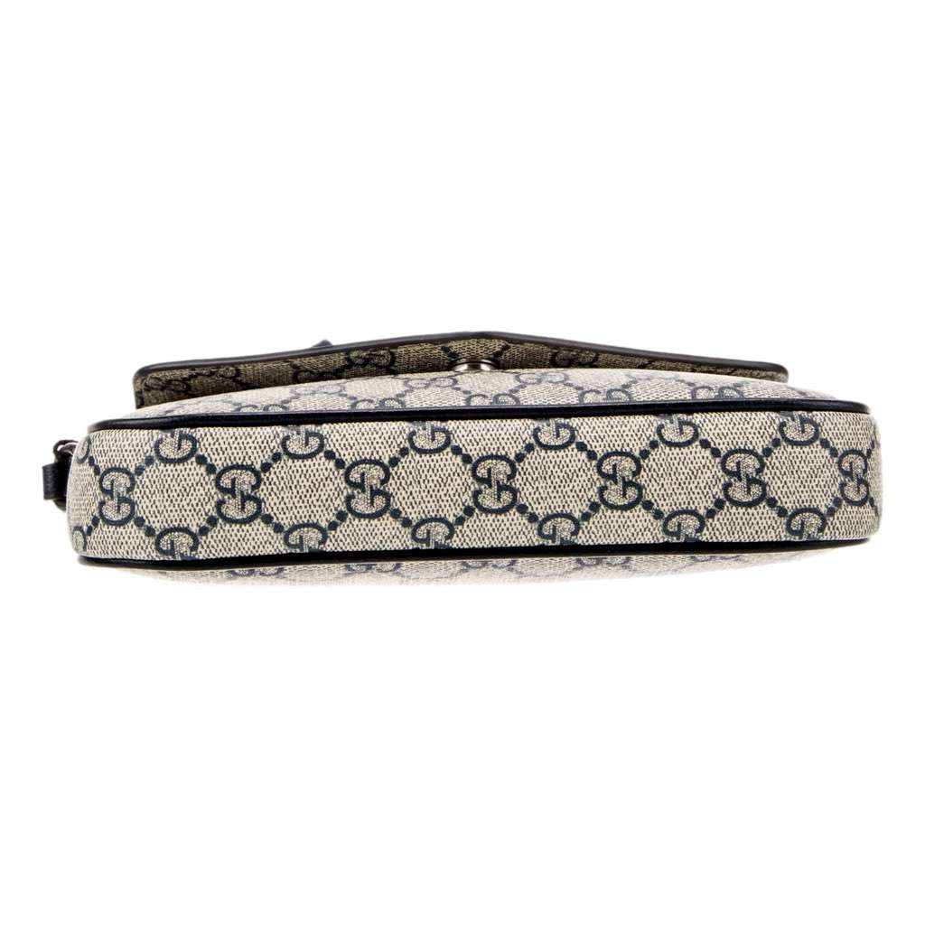 Gucci Gucci GG Supreme Canvas Web Mini Ophidia Envelope Crossbody Bag Beige Blue Beige Canvas Very good condition - Model View