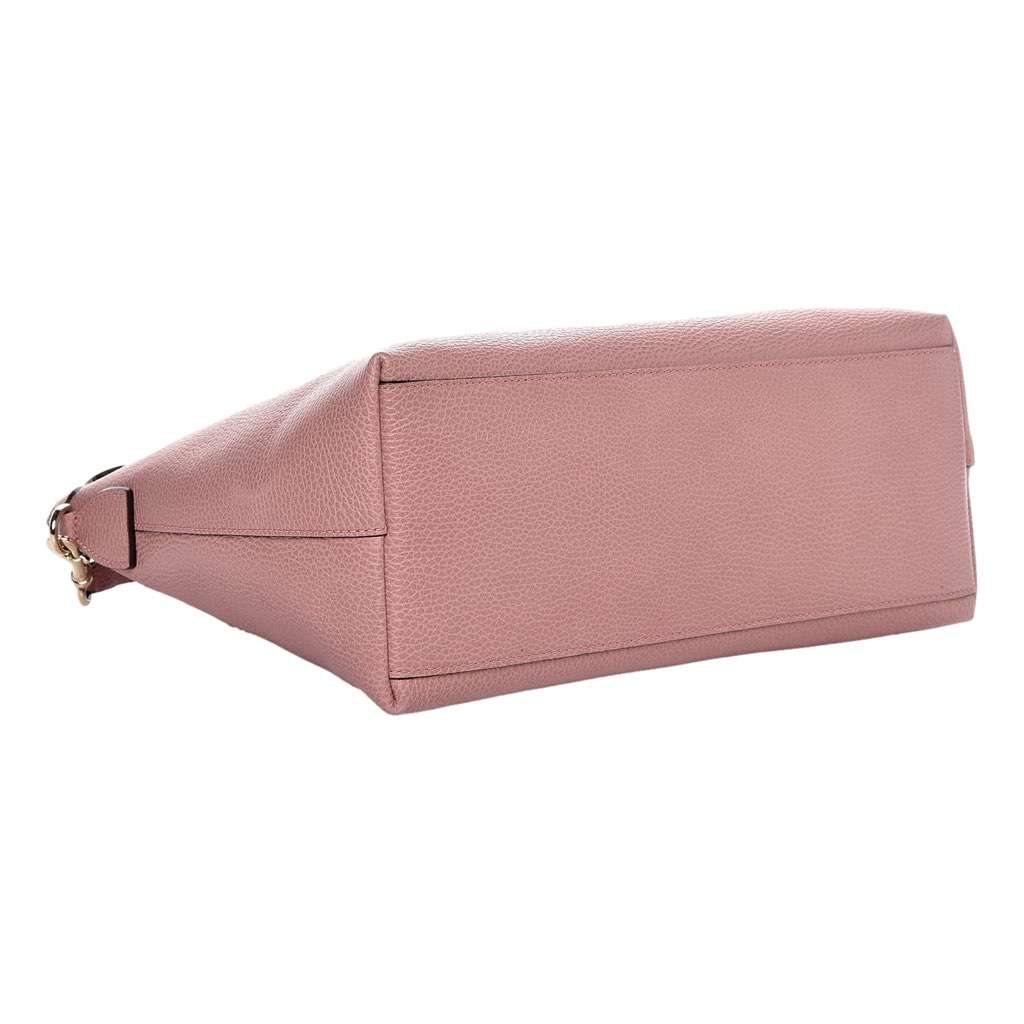 Gucci Gucci Dollar Calfskin Interlocking GG Charm Convertible Satchel Tote Soft Pink Pink Leather Very good condition - Model View