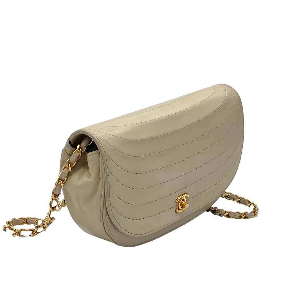 Chanel Demi Lune Beige Leather Good condition - Inside View
